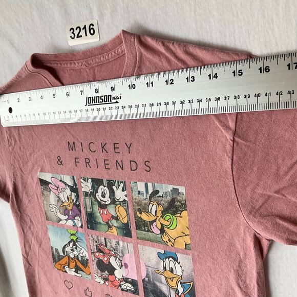 Disney Mickey & Friends Women Short Sleeve Tank top size S p, Dusty Pink - Picture 2 of 7
